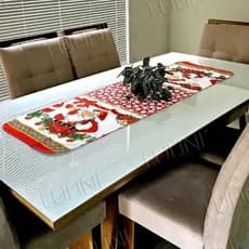 Caminho Trilho De Mesa Retangular Jcm 1,40x0,40 Cm Natal Decorativo Natalino