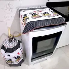 Kit 2 Peças Capa Botijão + Fogão (4 ,5 e 6 BOCAS) tecido OXFORD - Casa e Decoração