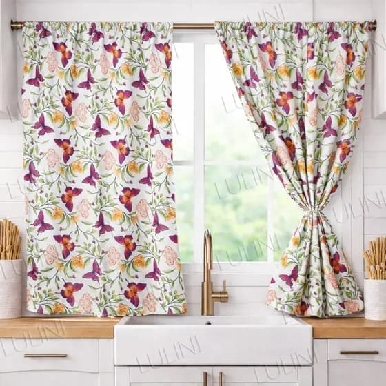 Cotina De Vitro Cozinha 200x1.30cm Estampada Casa Decoração - LANÇAMENTO