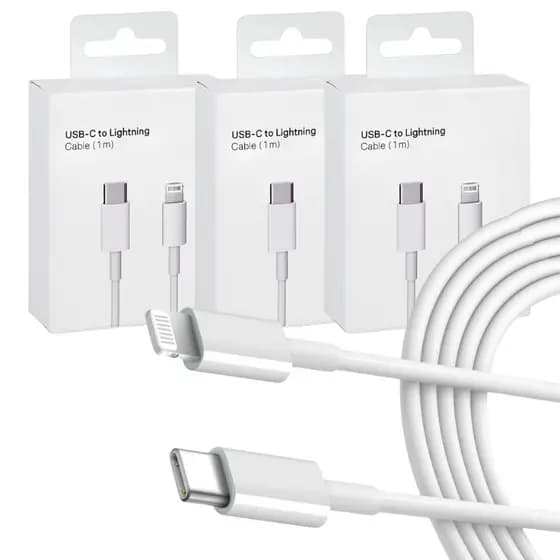 Cabo de Carregamento Rápido USB-C Lightning Iphone USB Tipo-C 1 Metro Turbo