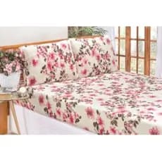 Lençol Queen 03 Peças Microfibra 1,98mt x 1,58mt x 0,20mt Altura 20cm