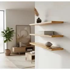 kit 2 Prateleira de Madeira Pinus 40x20x2