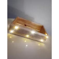 Caixote de Madeira 24x16x7 Decorativo Organizador Rústico Frete Grátis