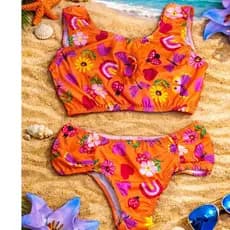 Biquini Estampado Biquini Infantil Fofo Biquini Divertido Look Praia Infantil Biquini Delicado Menina