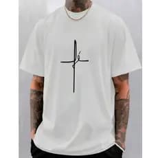 Camisa Camiseta Fé Masculino Feminino Casual 100% Algodão