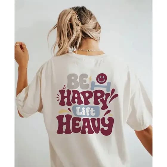 Camisa Blusa Feminina  Academia Fitness Fofa Colorida 100% Algodão