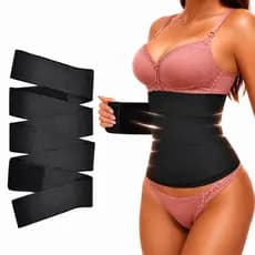Cinta Modeladora elastica Feminina Alta Compressão Faixa Abdominal Redutora de Medidas Ajustável finar cintura