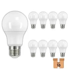 Kit 10 Lâmpadas Led Bulbo 15W Bivolt Branco Frio 6500k E27