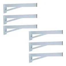 Suporte Para Pia Granito 60cm Parafusar Aço Reforçado 6 Unidades