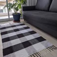 Tapete Beira Cama Xadrez, TAPETE PARA QUARTO , TAPETE PARA CORREDOR DA CASA, TAPETE PARA COZINHA , TAPETE PARA SALA PEQUENA.