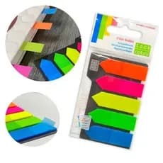 Marcadores Página Adesivo Neon 5 Cores 125 Unidades Cor Sortidas Livro Fichário
