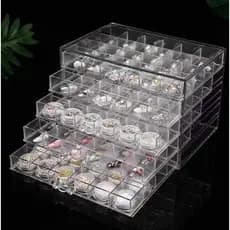 Organizador 120 Acrílico Porta Glitter Para Nail Art