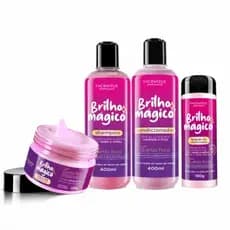 Kit Capilar Brilho Mágico Com Quartzo Rosa Facinatus