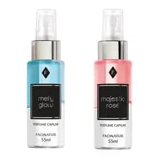 Kit 2 Perfumes Capilares Facinatus 55ml Bifásico com Proteção Térmica