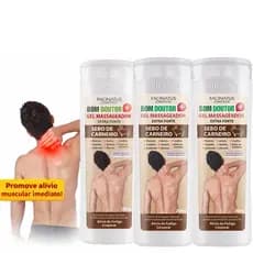 Kit 3 Gel Massageador Sebo de Carneiro Extra Forte Bom Doutor 200g