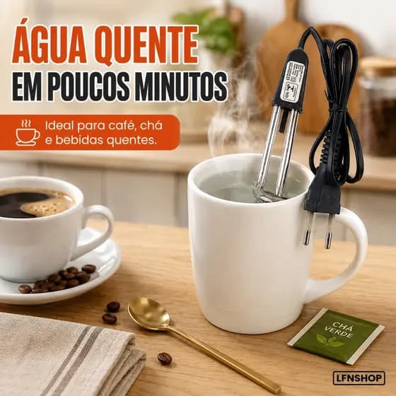 Ebulidor Elétrico Ferve Água Portátil 500W 1000W 127V 220V Aquecedor Para Café Chá