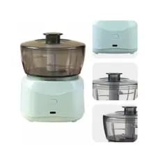 Mini Triturador Elétrico de Alimentos – Moedor de Carne, Legumes e Temperos com Lâminas Afiadas