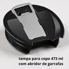 Tampa com Abridor para Copo Térmico 473ml – Alta Resistência | Cores Sortidas