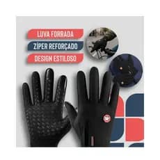 Luva Moto Impermeável Antiderrapante com Touch Screen Ideal para Frio e Chuva