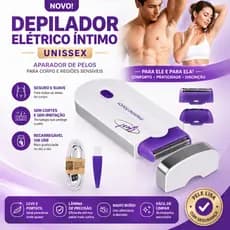 Removedor de Pelos Íntimos Elétrico Unissex Compacto e Seguro