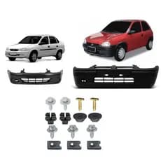 Kit Jogo Completo de grampos fixadores buchas e parafusos com 14P  moldura do parachoque Dianteiro do GM Chevrolet Corsa