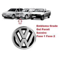 Emblema Grade Dianteira Vw Gol Saveiro Parati G3 1999 Ate 2005 Santana Ano 1998 Ate 2006 G141
