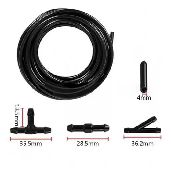 Kit Mangueira Esguicho Limpador Parabrisa Conexão Emenda T Y I