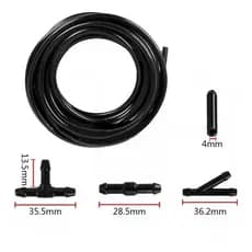 Kit Mangueira Esguicho Limpador Parabrisa Conexão Emenda T Y I