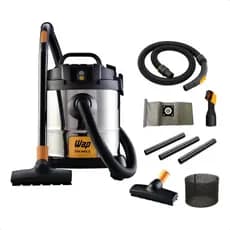 Aspirador Pó e Água WAP GTW Inox 12 1400W 12L Bocal de Sopro