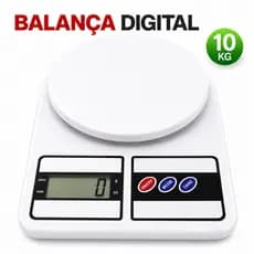 Balança de Cozinha Digital 10kg Alta Precisão Com Tara Receitas Dieta Fitness Nutrição Confeitaria