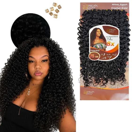 Cabelo Organico Beleza Natural Crochet 75cm 320gr African Beauty
