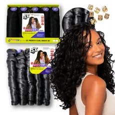 French Curl 400g Cabelo Jumbo Crochet Braid Tranças Boho Curl Cachos Gypsy