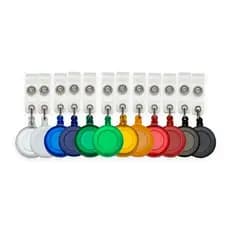 Porta Cracha Retrátil Roller Clip