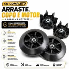 Arraste Copo e Motor Liquidificador Mondial L99 L850 L900 L1000 L1100 L1200 compatível com vários modelos