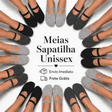 Kit C/ 6,9,12 Meia Antiderrapante Sapatilha Lisa Preta Unissex 35 ao 40 P/ Idosos Pilates Yoga Academia Hidroginlástica