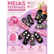 6 Pares Meias Sapatilha Premium Antiderrapantes para Yoga e Pilates com Conforto e Estilo 35/40 Hidroginástica Idosos