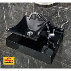 Pia de Banheiro Mármore Sintético/ Lavatório/ Cuba/ Lavabo/ Suspenso