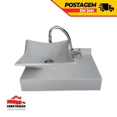 Pia de Banheiro Mármore Sintético/ Lavatório/ Cuba/ Lavabo/ Suspenso