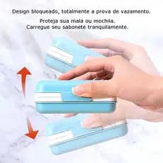 Porta Sabonete Saboneteira De Viagem Compacta Não Vaza