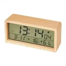 Relógio Digital Bambu Alarme Temperatura Data Zenlart