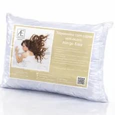 2 Travesseiro Alergo Easy com Capa Antiácaro  50x70 | Antialérgico, 100% Algodão Conforto e Proteção Total