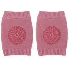 Joelheira Bebê Engatinhar Antiderrapante Rosa Protetor Joelho Macio Infantil Joelheiras Buba