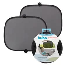 Kit 2 Protetores Solares Vidro Carro Infantil Bebe Proteção UV Ventosa Tela Cortina Tapa Sol Buba