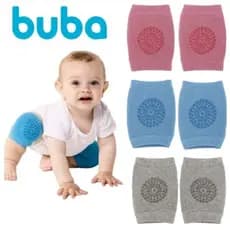 Joelheira Bebê Engatinhar Antiderrapante Protetor Joelho Macio Infantil Joelheiras Azul Rosa Buba
