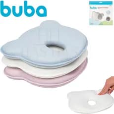 Travesseiro Anatômico Para Bebê Viscoelástico Ursinho Buba Plagiocefalia Cabeça Chata Azul Rosa