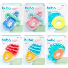 Mordedor Com Água Para Bebe Buba Macio Massageador Dente Gengiva Infantil Brinquedo Mordedor