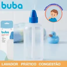 Lavador Higienizador Nasal 250ml Buba Bebê Infantil Adulto Limpador Sinusite Rinite Alivio Nariz