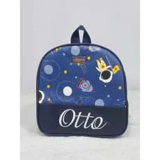 Mochila Lancheira Infantil Astronauta Personalizada com Nome | Mochila Escolar Infantil