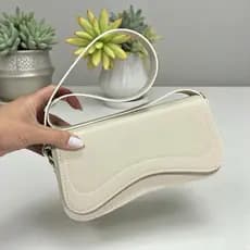 Bolsa De Ombro Feminina Social Baguete Aba Bordada  Envio Imediato