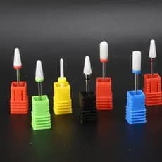 Broca De Cerâmica Tamanho Padrão 2,3 mm Para Motor Lixadeira De Unhas Nail Dril